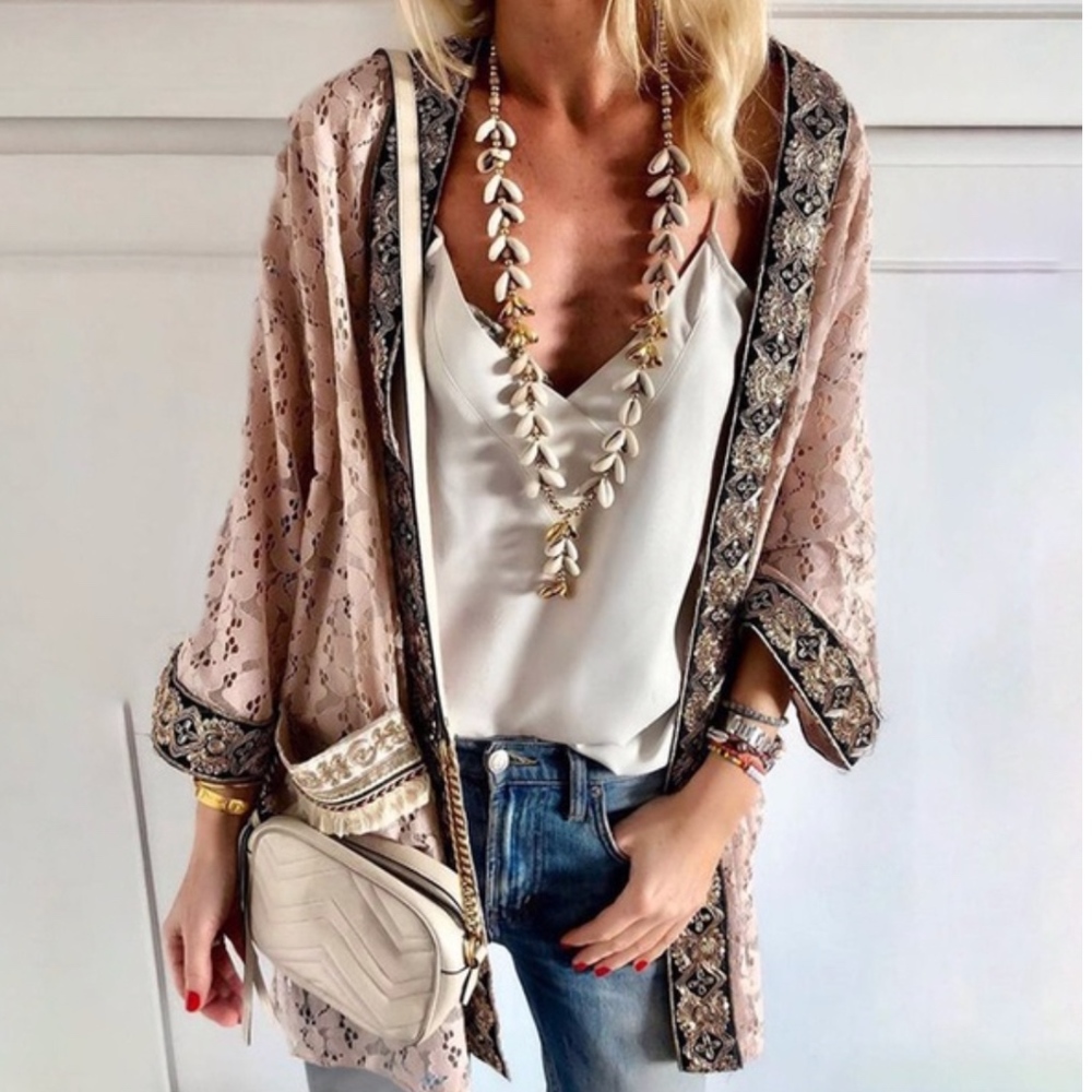 Lace Kimono with Gorgeous Detail